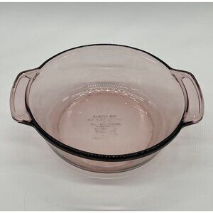 Vintage Anchor Hocking Lavender Double Handled Casserole/Mixing Bowl 9"